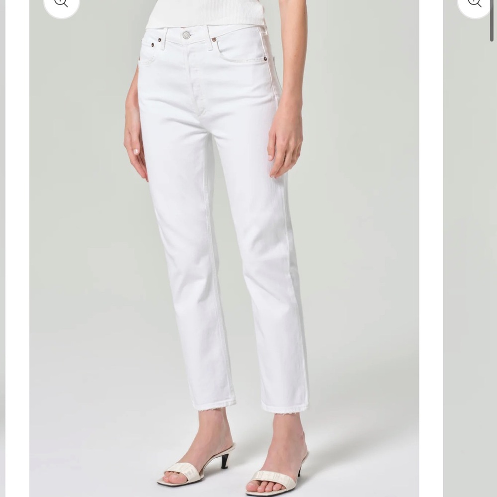 AGOLDE Riley high rise straight crop comfort stretch